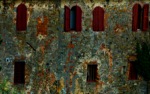 Stone Farmhouse Shutters near Pisa, Italy